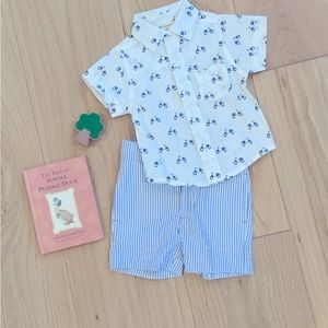 Monica + Andy Oxford Short Sleeve Moped Shirt